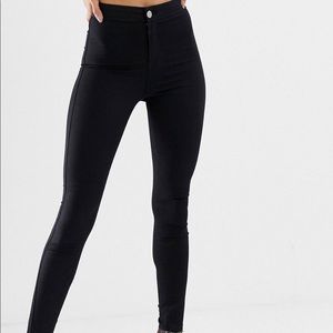 ASOS High waisted Rivington Black jeggings